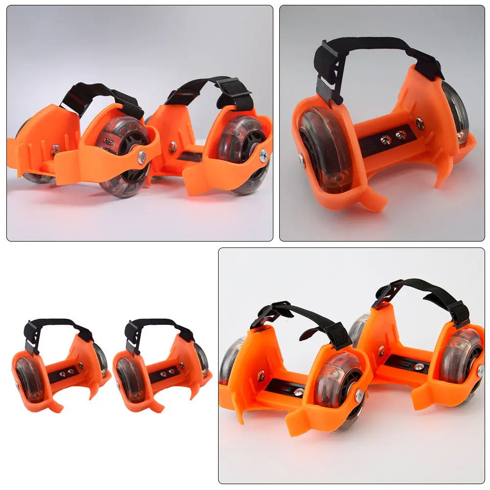 

Пара роликов для обуви, регулируемый аксессуар для игр, роликовые коньки с колесиками на пятке, портативный аксессуар для фитнеса