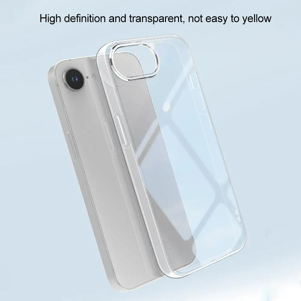 TPU Silicone Soft Phone Cover For iPhone 16e Case Clear Ultra Thin High Transparent Shockproof Protective Shell Skin