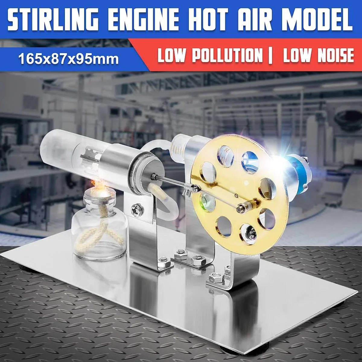 Balance Stirling Engine Miniature Model Steam Power Technology Scientific  Generation Experimental Toy Children Gift