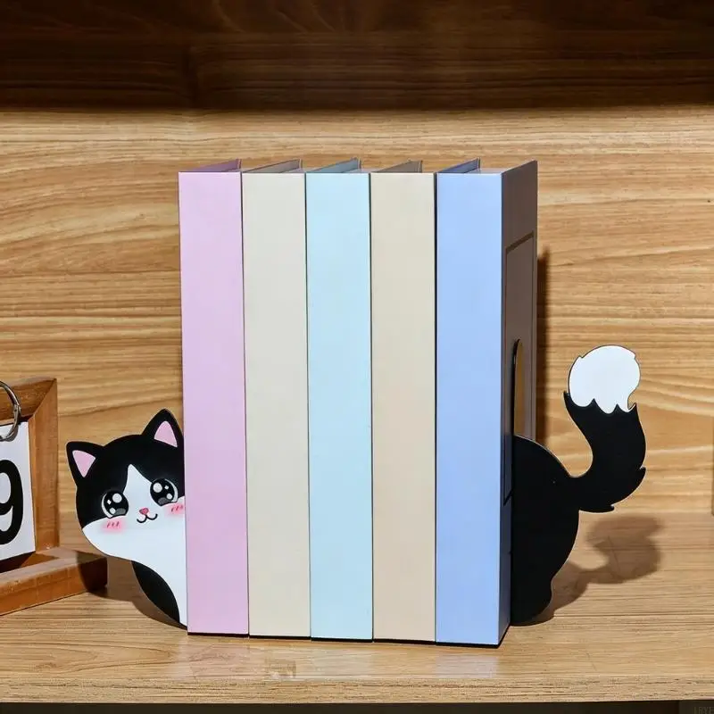  Metal Books Stand Bookends for Displaying Books Picture Albums Decors Notebooks Books Stand, Elegant Books Display Stand