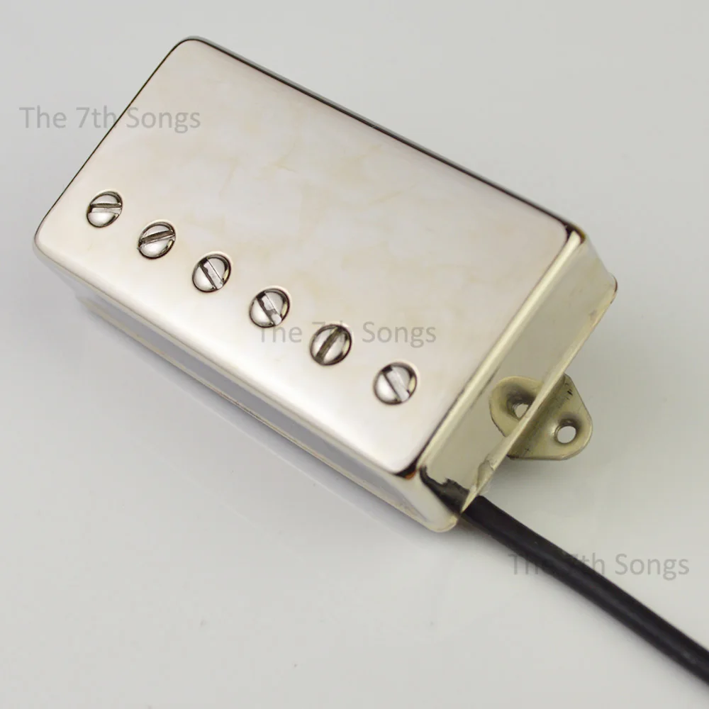 Aldrich Inspired Neck Bridge Handwound Alnico 5 Humbucker Pickup Black / Nickel 4-Conductor wire for Electric guitar view 6