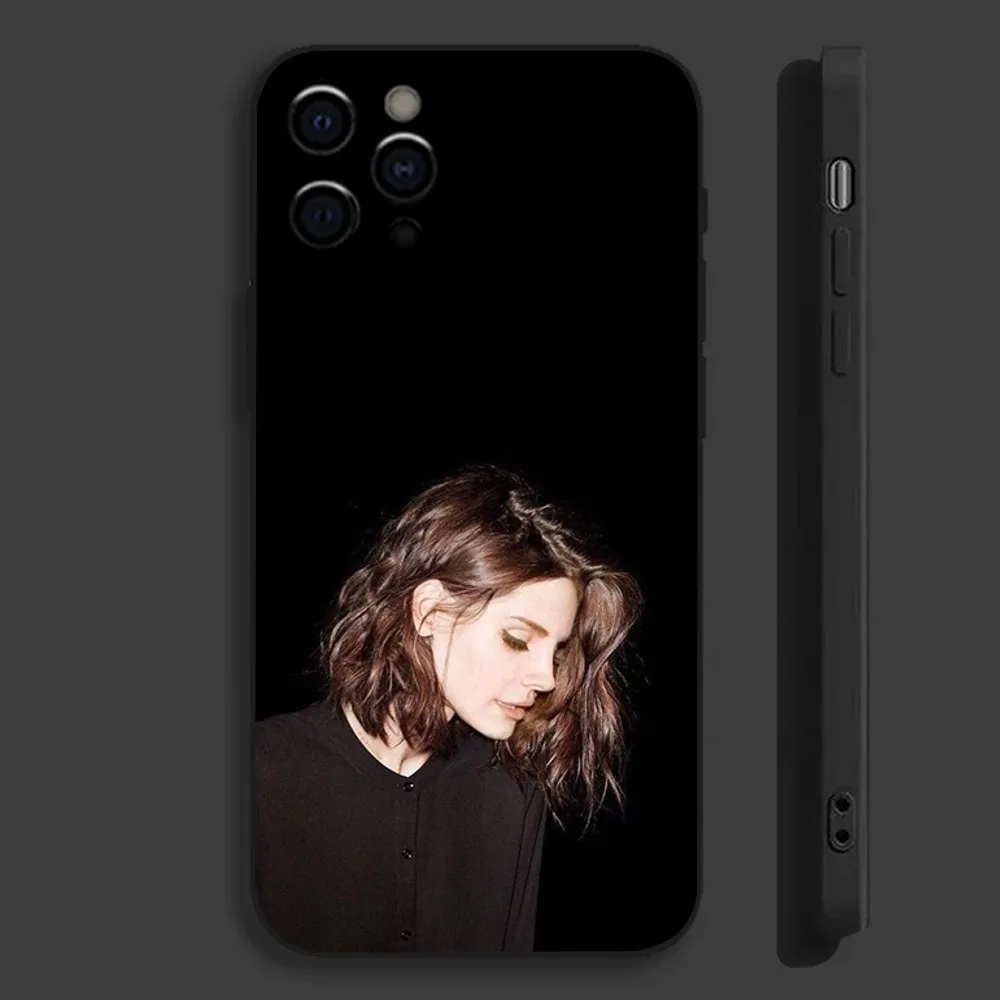 L-Lana D-Del Rey Singer Phone Case For Apple iPhone 15,14,13,12,11,Pro,X,XS,Max,XR,Plus,Mini Soft Black Cover