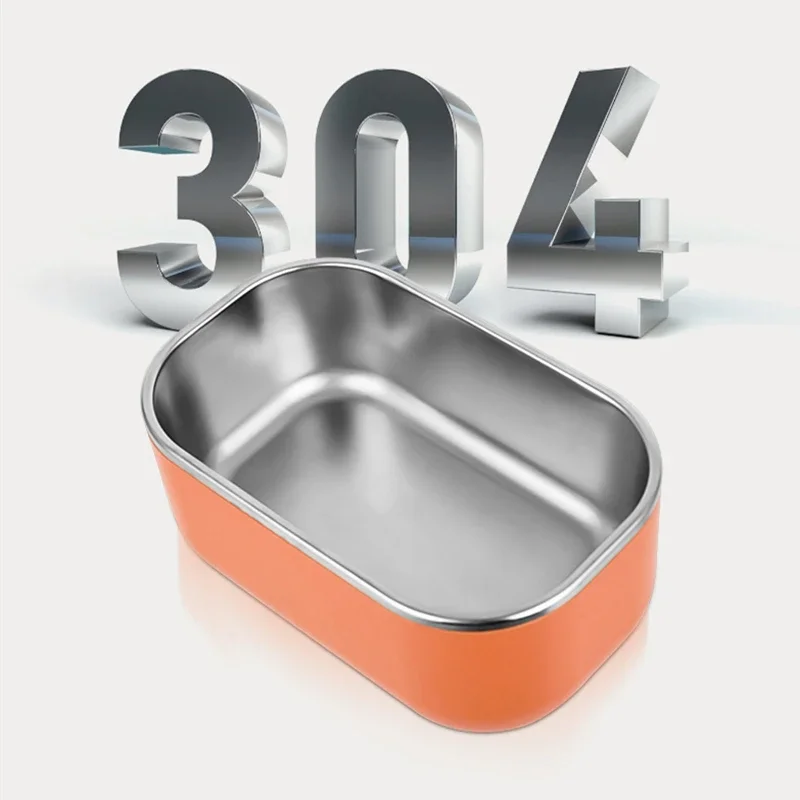 Electric Heating Lunch Box Stainless Steel No Water Injection Heated Bento Box Food Warmer Storage Container Student Office Car