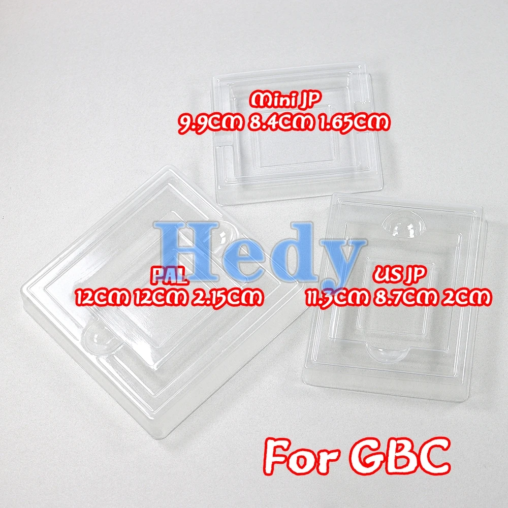 1PCS For GB GBC Clear Game Card Cartridge Case Boxe Insert Inner Tray Inlay For Gameboy Color Mini Japan JP US EU Version