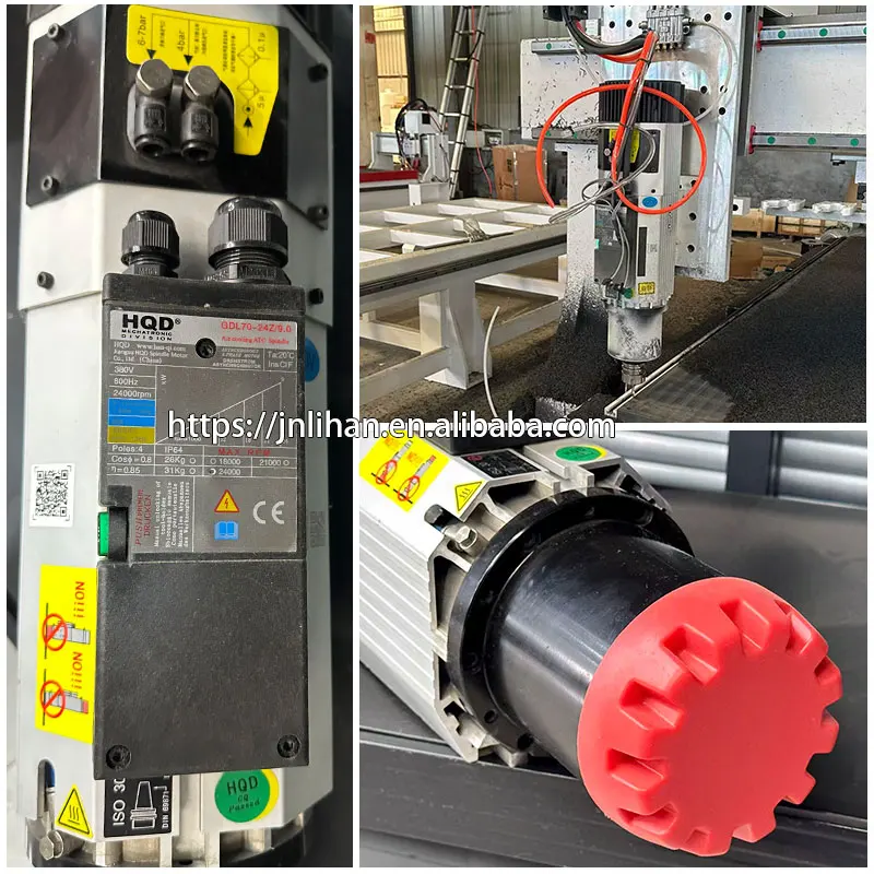 HQD 12kw Atc Spindle Air Cooling Atc Cnc Spindle Iso30 Atc Router Spindle