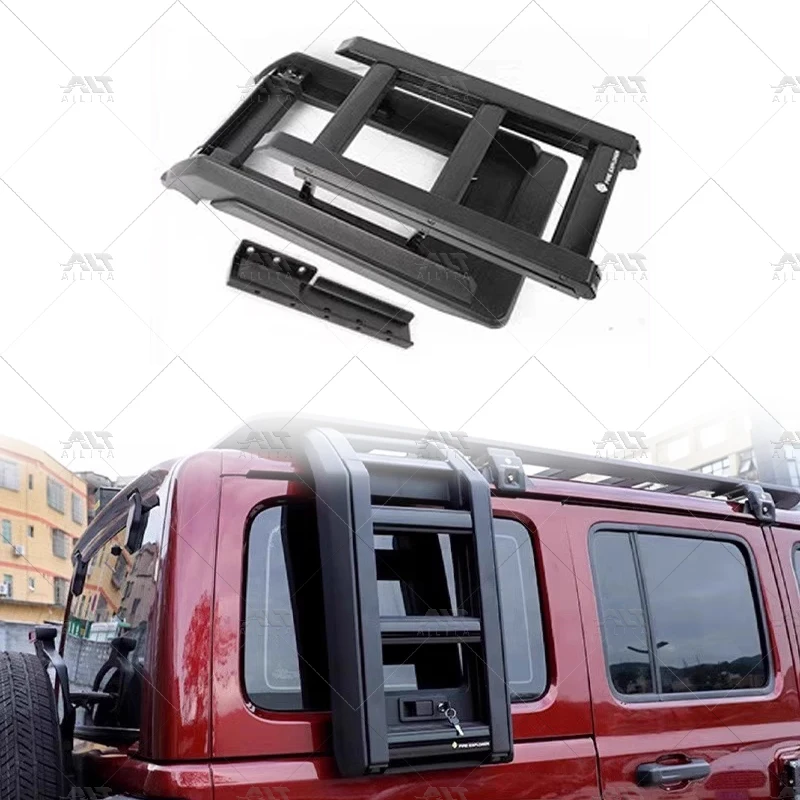 

Hot Selling Side Ladder JK Side Ladder Off Road Body Kit Foldable Climbing Ladder Exterior Accessories for Wrangler 2025
