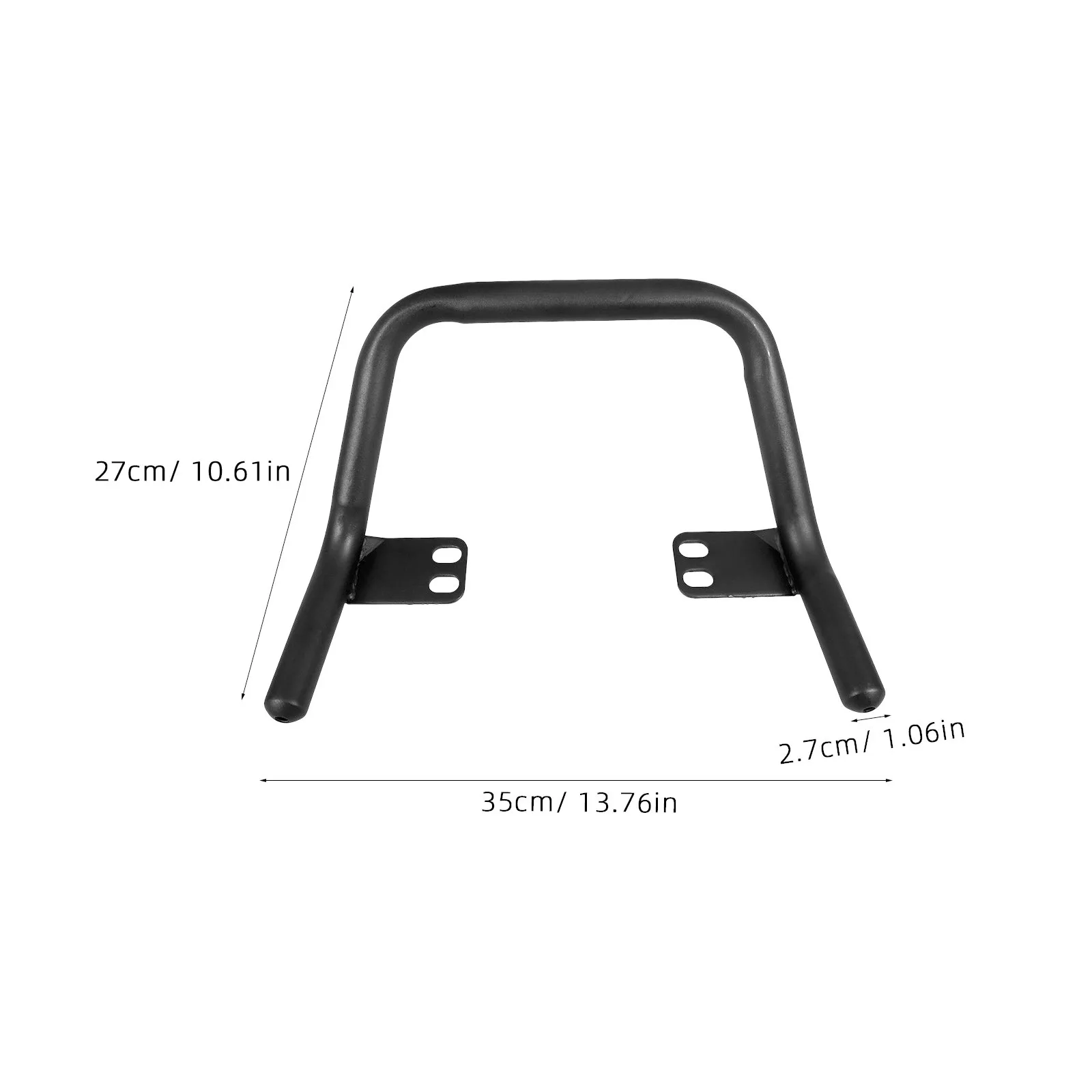 Motorcycle Rear Passenger Handrail Scooter Grab Bars Iron Anti-Slip Support Bar for E-Scooter Bikes Family Commute Safety Grip