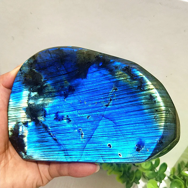 AA Natural Stones Blue Labradorite Crystals Room Decoration Stone Witchcraft Meditation Chakra Spiritual Reiki Healing