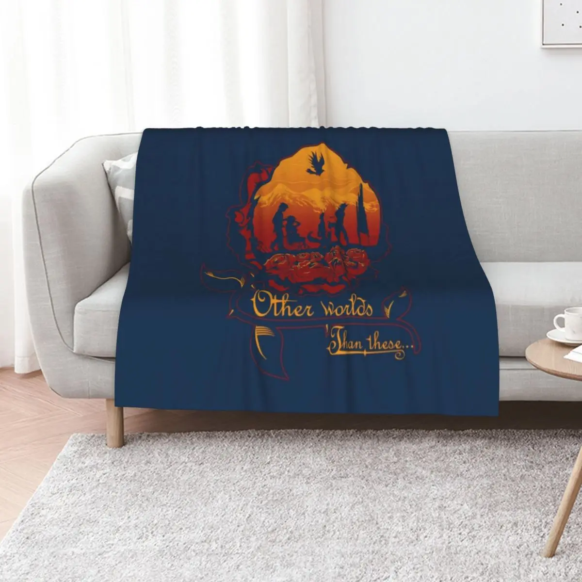 

Dark tower - other world than these Throw Blanket Flannels Thins Baby Multi-Purpose Blankets