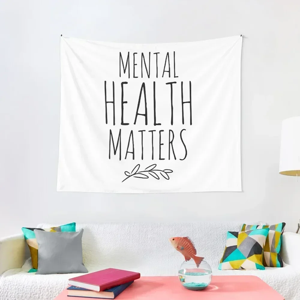 Mental Health Matters Tapestry Decorative Wall Wall Hanging Wall Art Mural Room Aesthetic Tapestry