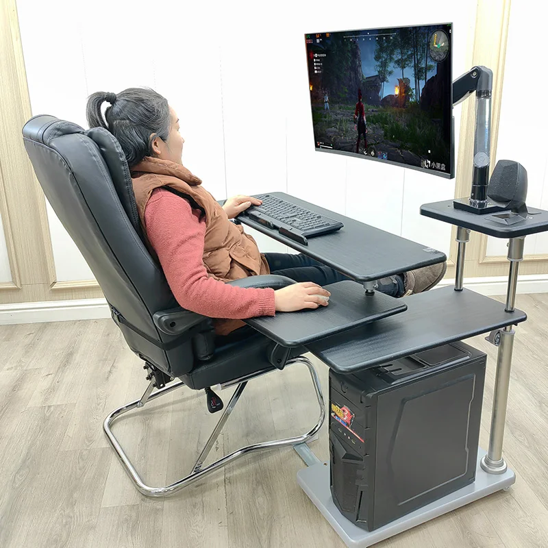 Desktop e-sports table, cabin, first-class space capsule, suspension bracket, computer table, mobile lifting bracket, lazy table
