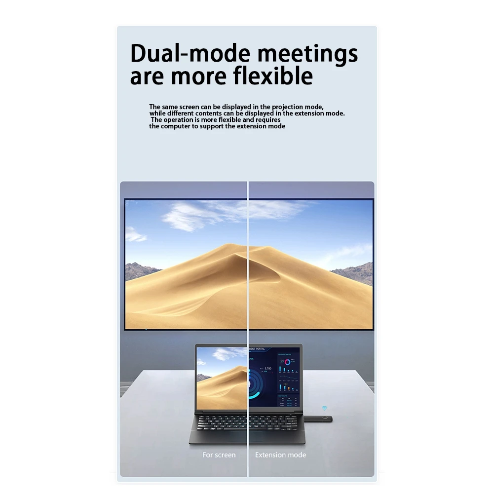 ABEP-G57 Conference Wireless Transmission Video Transmitter Receiver Display Adapter 1080P HD Laptop Screen Projector