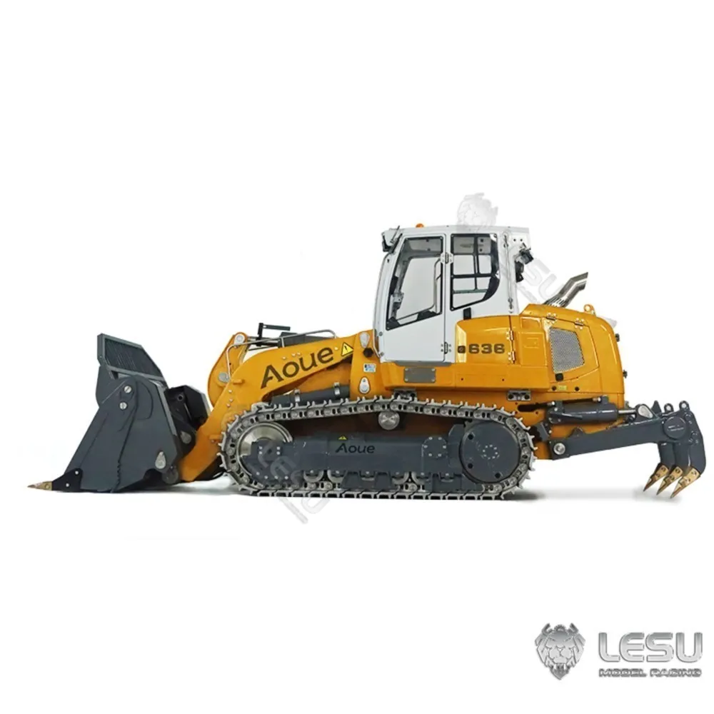 بيع LESU 636 RC محمل هيدروليكي 1/14 التحكم عن بعد شاحنة معدنية الخلفية هوك قابلة للفتح دلو RTR بطارية Pl18EV لايت اللعب TH20604 #2
