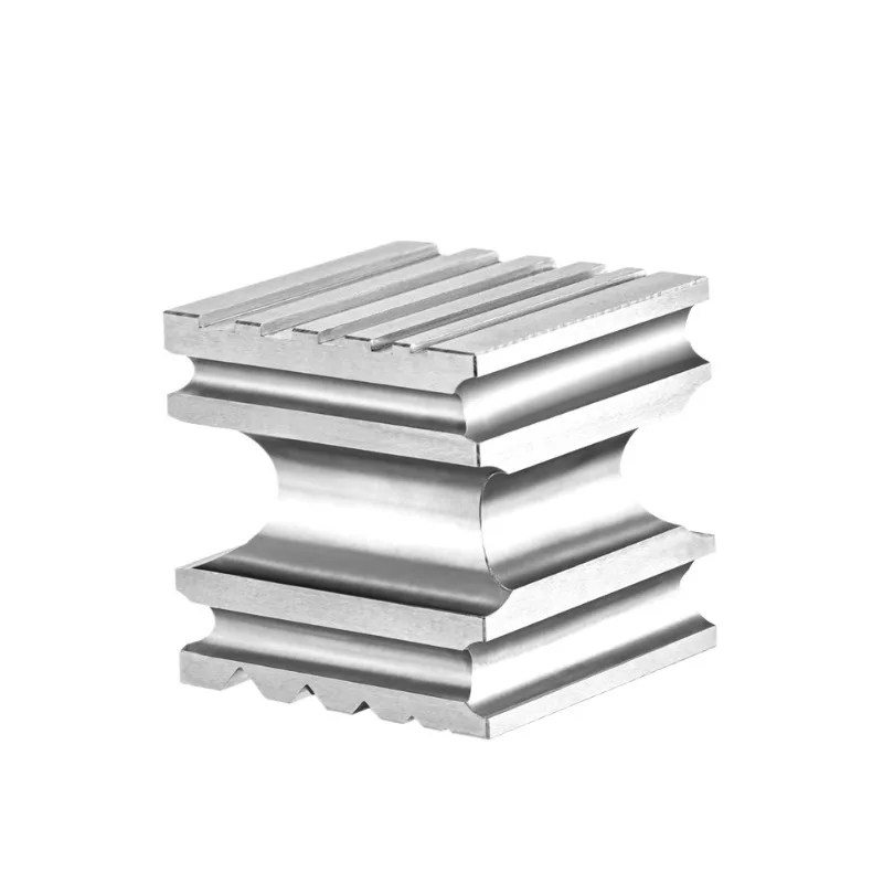 4-Way Steel Molded Blocks with Semicircular and Square Grooves - Jewelry Making Anvil for Rings and Bracelets