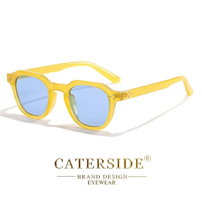 CATERSIDE Neue Modische Polarisierte Damen-Sonnenbrille mit Rundem Rahmen Farbige Sonnenbrillen für Herren Hochwertige Outdoor-Brillen für Partys und Reisen – Detail 11