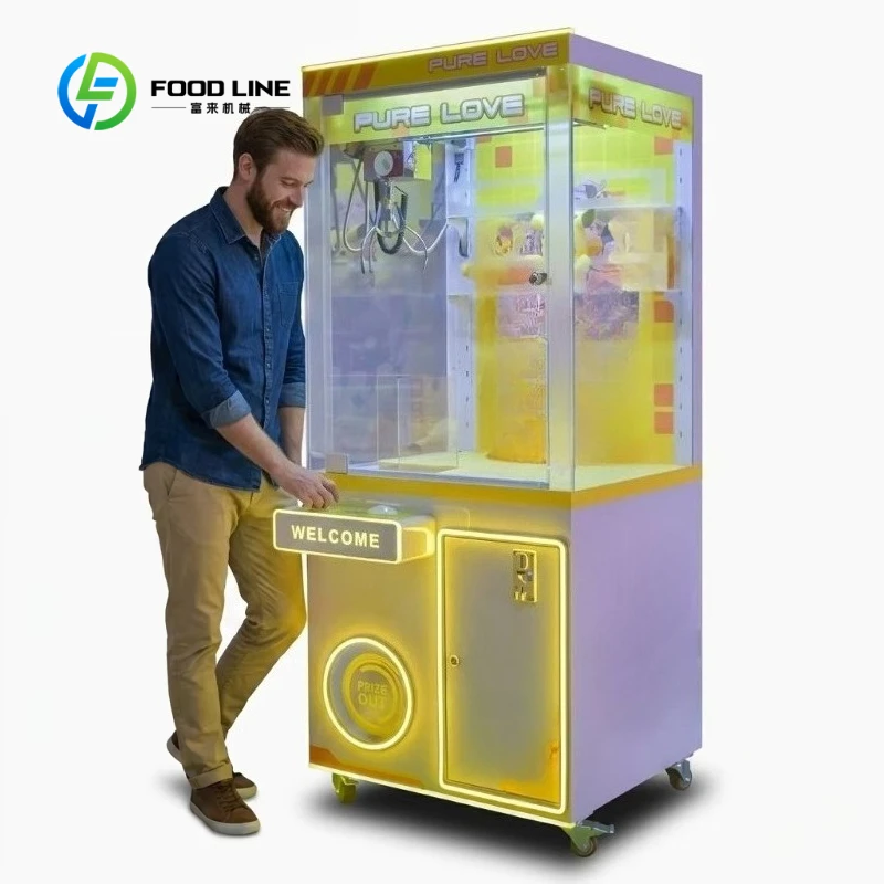 Customized Automatic Claw Crane Vending Machine Coin Operated Plush Toy Grabber Metal Arcade Game Plush Toy Claw Machine
