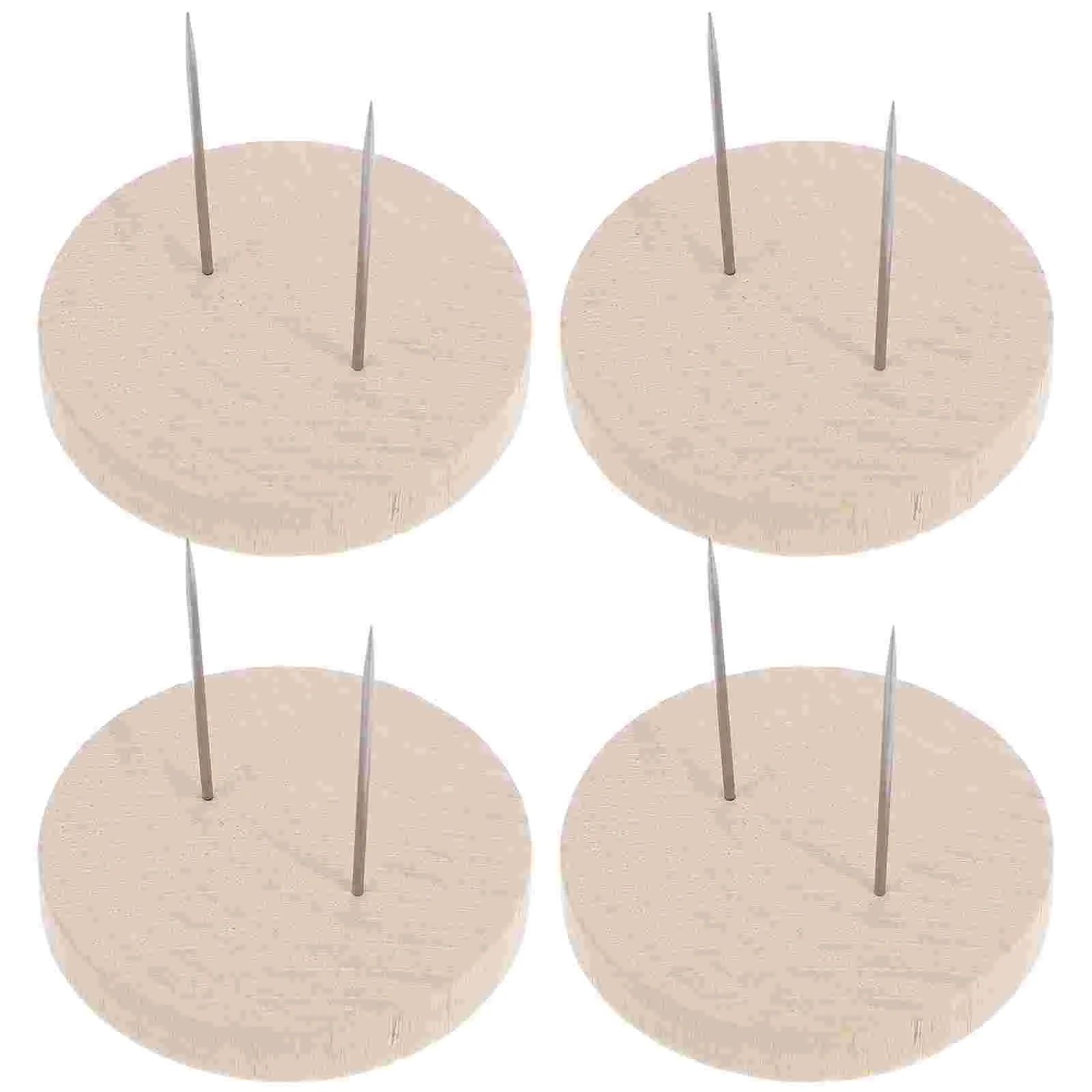 

4 Sets Wooden Wool Felt Display Stand Handmade Support Crochet Toy Holder Steel Needle Figurine Showcase Action Figure