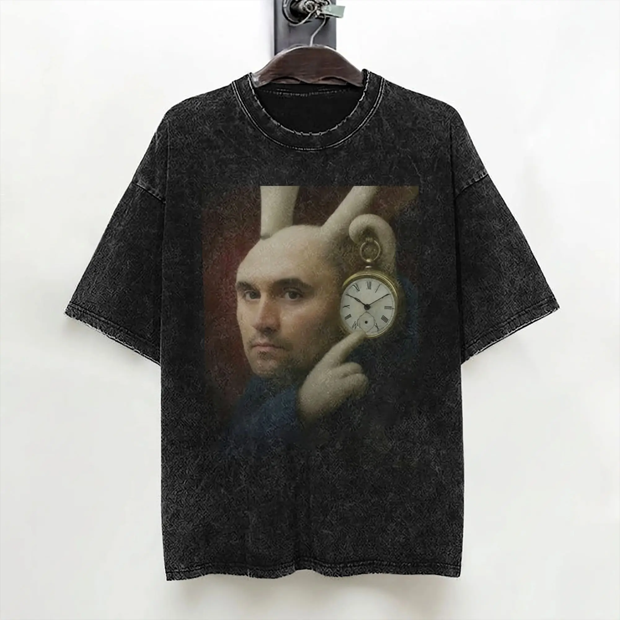 Charlie Kirk T Shirt Washed Short Sleeve Oversize T-Shirts  Retro for Men Women Streetwear Printed Tee Shirt