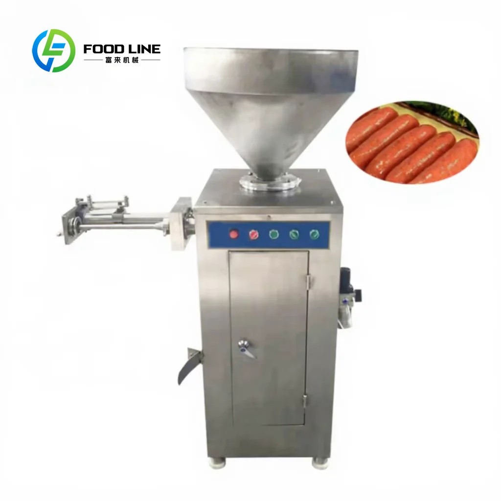 Quantitative Pneumatic Meat Sausage Processing Automatic  Filling Stuffed Stuffer Mincer Enema Machine