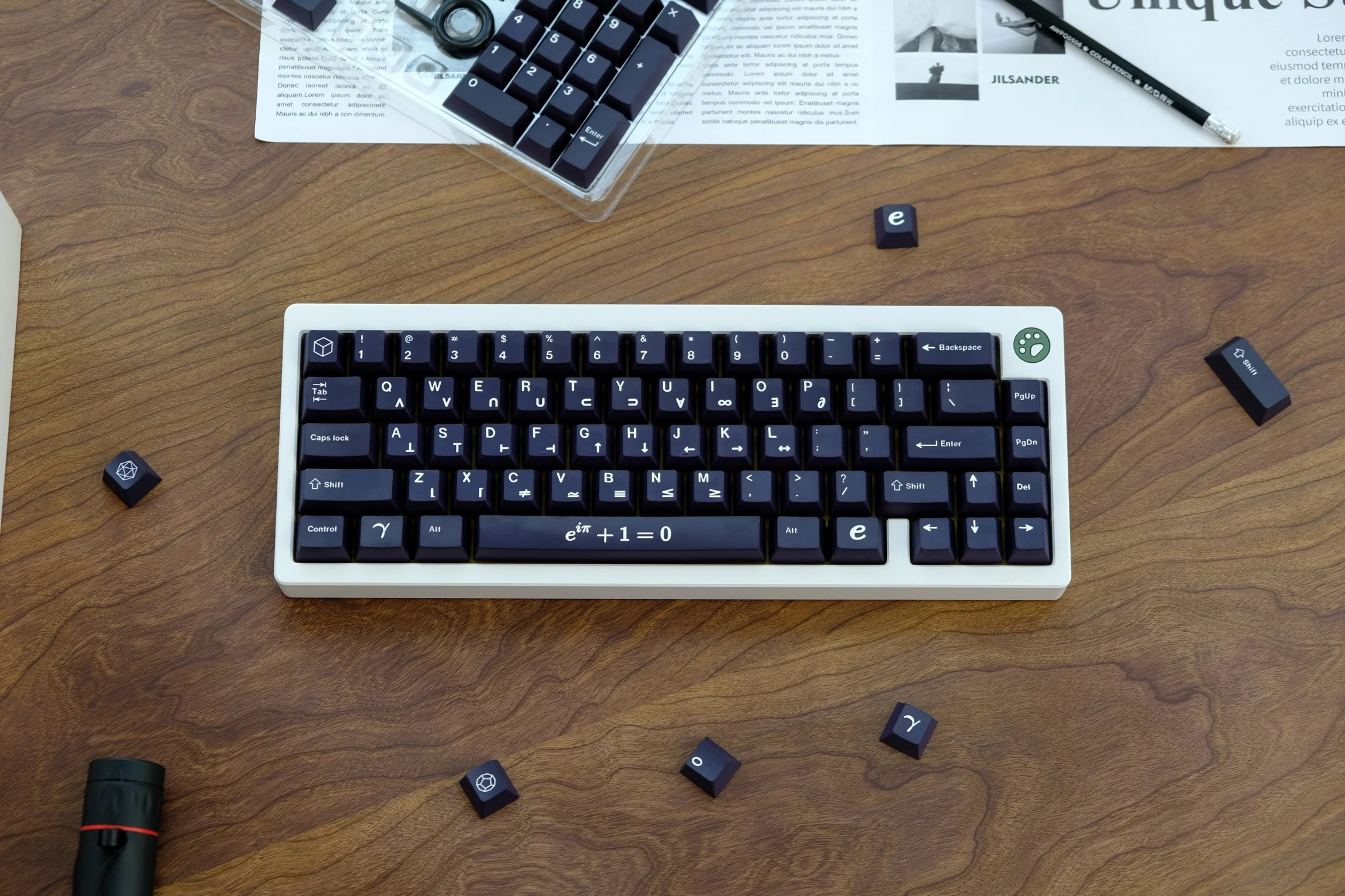 GMK Euler Keycaps 129 Keys PBT Material Keycaps CHERRY Profile DYE-SUB For MX Switch Wooting Mechanical Keyboard ISO ANSI Layout