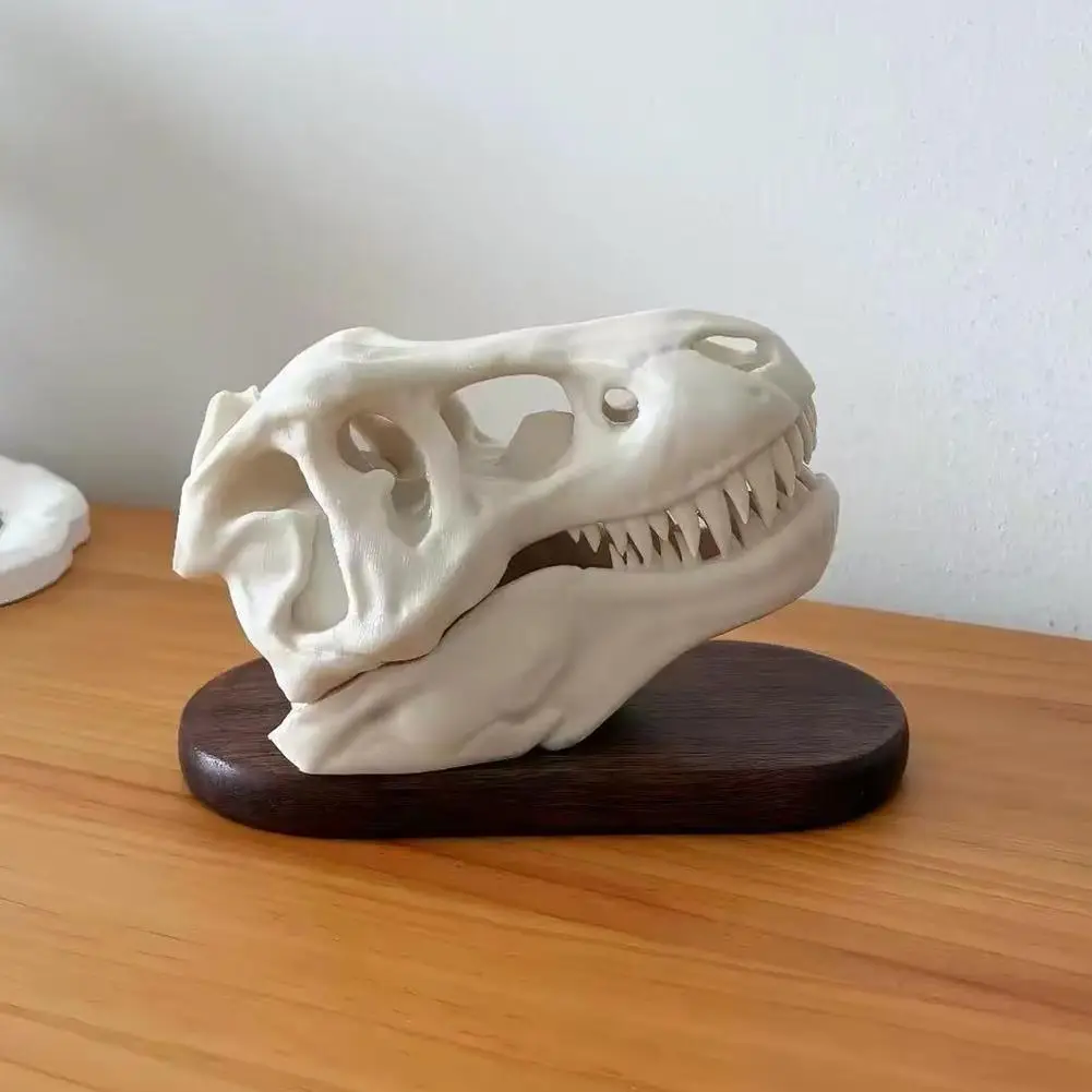 3D Printed T-Rex Skull Dinosaur Skull Earphone Case For Airpods Funny Unique Shape Earbud Shockproof Decor Earphone Case