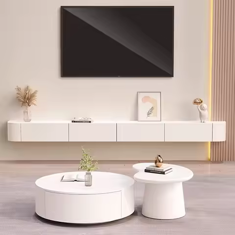 Wall Moun Rustic Tv Stands Modern Nordic Beauty Trendy Tv Stands Premium French Meuble Tv Suspendu Furniture For Living Room