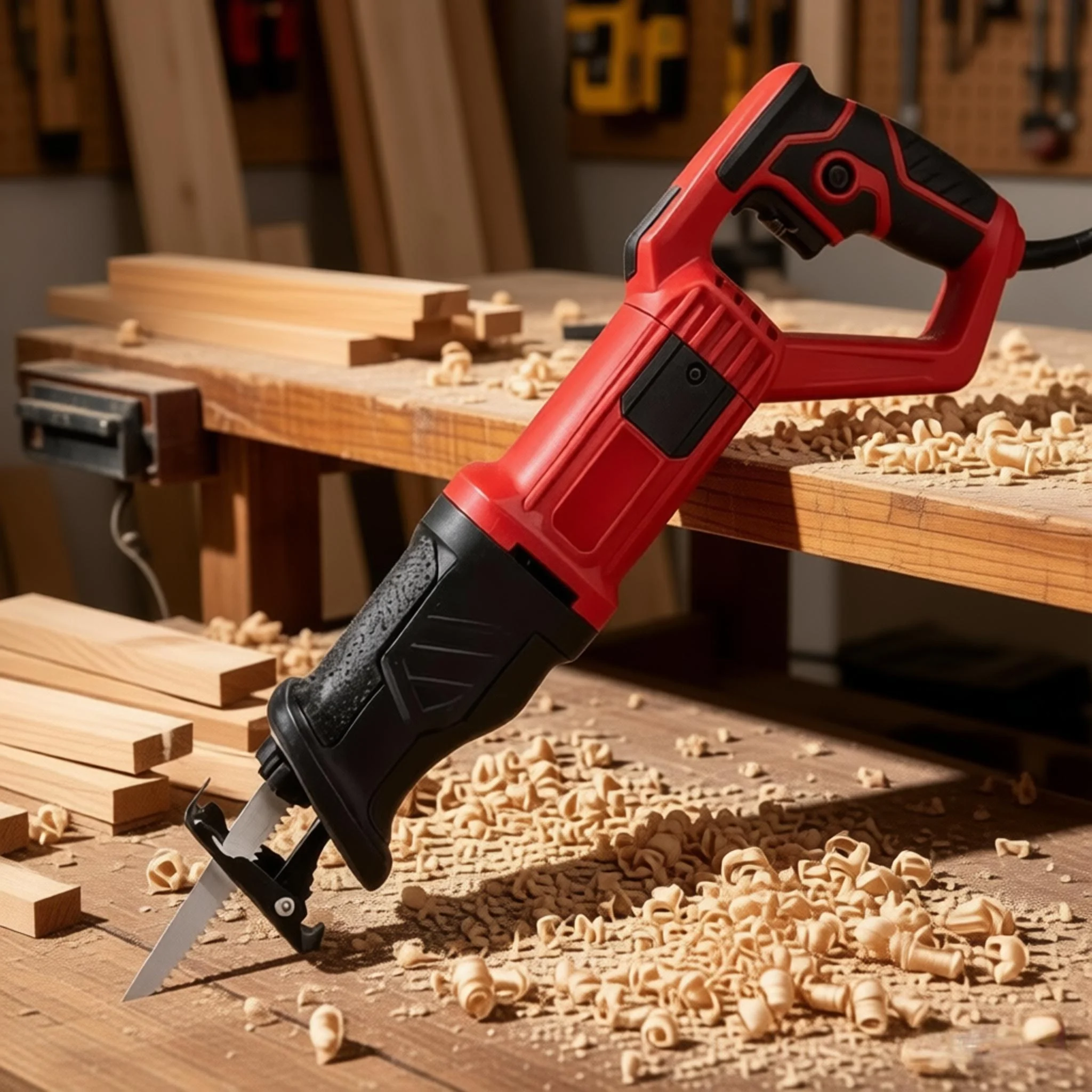 

2500W Multifunctional Corded Reciprocating Saw Handheld Power Saw with Self-locking Chuck for Construction Woodworking Metal Cut