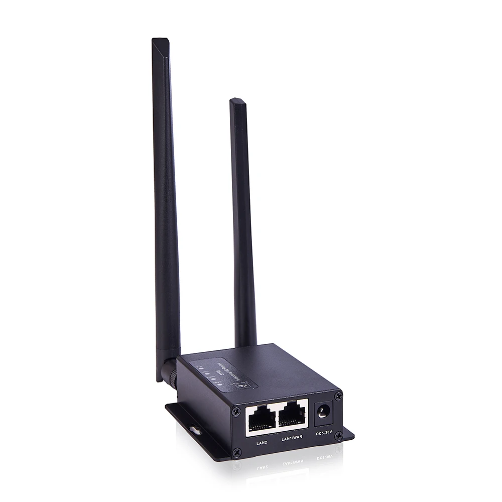 Qualcomm Chip Module Wide Voltage Input DC 5 to 30V Metal Housing Industrial 4G LTE Router for Remote Monitoring