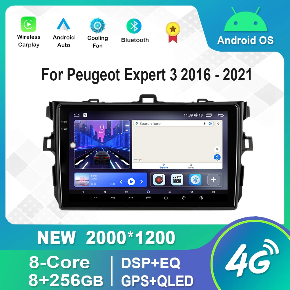 

For Toyota Corolla E140 E150 2006 - 2013 Android IPS QLED Car Radio Multimedia Player GPS DSP Audio Stereo 4G WiFi