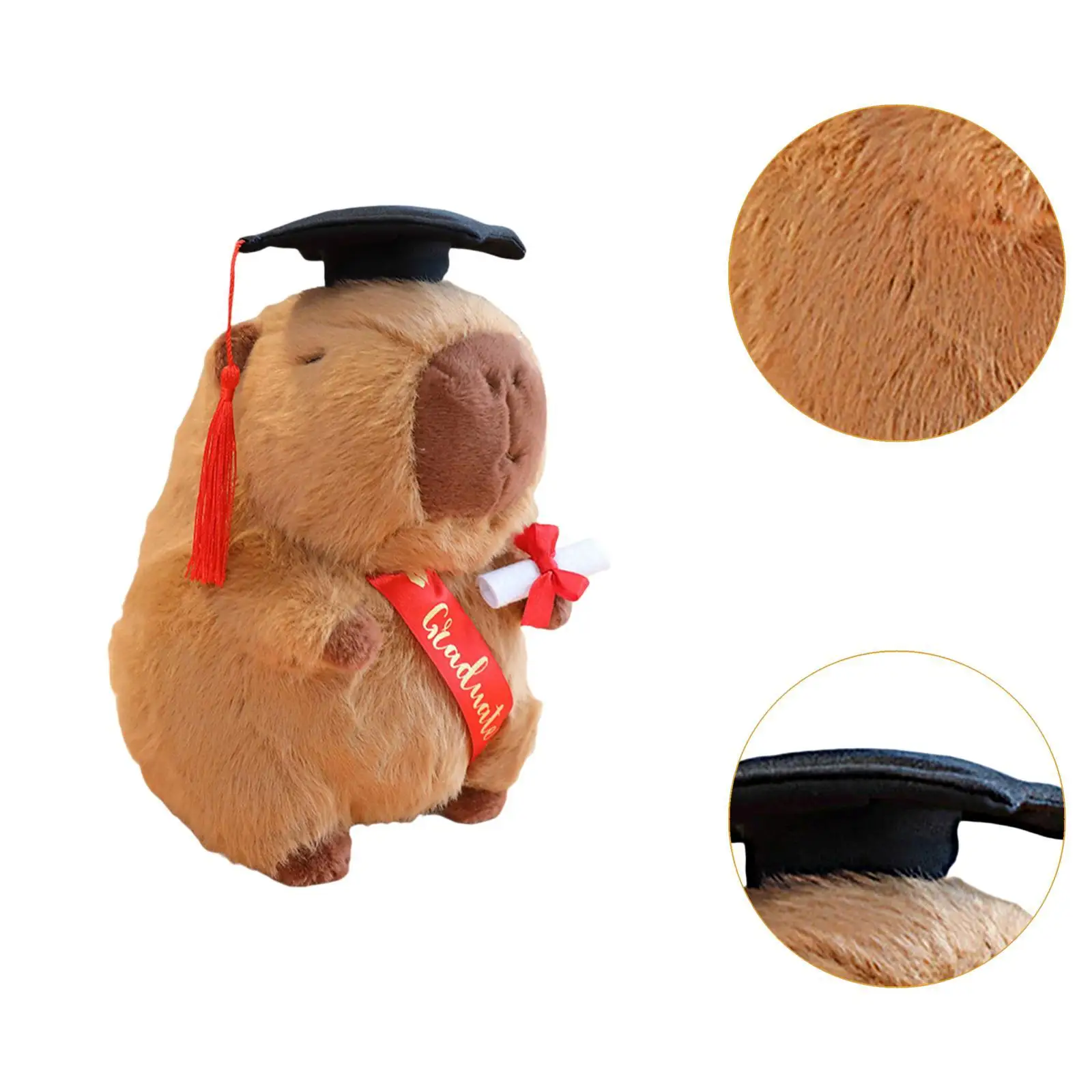 ชุดรูปแบบ kado wisuda ตุ๊กตาหนานุ่ม capybara ผ้ากำมะหยี่น่ารักสำหรับตุ๊กตาหนานุ่มกอด