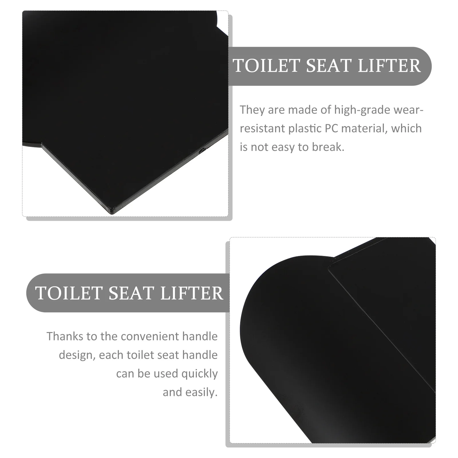 

4pcs Seat Lifter Adhesive Handle For Bathroom Use Closestool Cover Lifter Toilet Lid Handle Anti-Touching Toilet Seat Handles