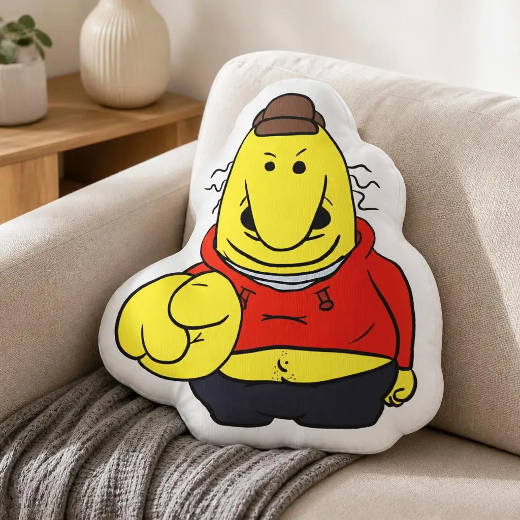 Smiling friends Charlie pointing Funny Pillow Cushion Irregular Stuffed Throw Pillow Home Decor Gift Sofa Bed