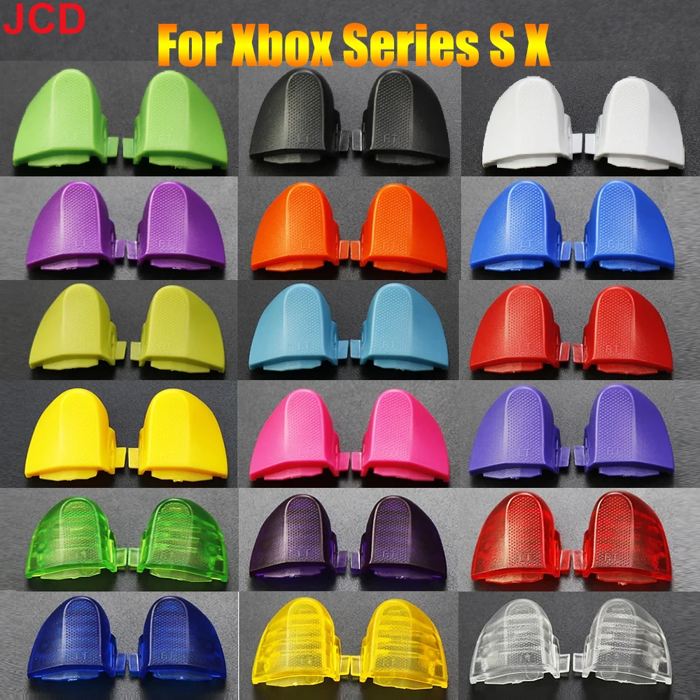 Jcd 1คู่สำหรับ Xbox Series S X xsx XSS สีจอยควบคุมเกมพลาสติก RT LT ปุ่มทริกเกอร์ XSS xsx อุปกรณ์ซ่อมเวอร์ชัน