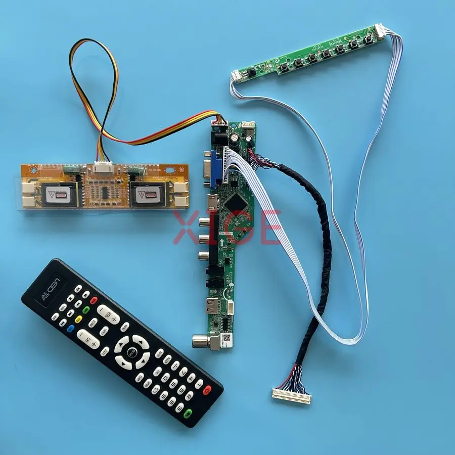 

Screen Drive Controller Board Fit LTM170E4 LTM170E6 LTM170E5 LTM170E8 30 Pin LVDS 1280x1024 USB+AV+VGA+HDMI 1280*1024 4-CCFL Kit