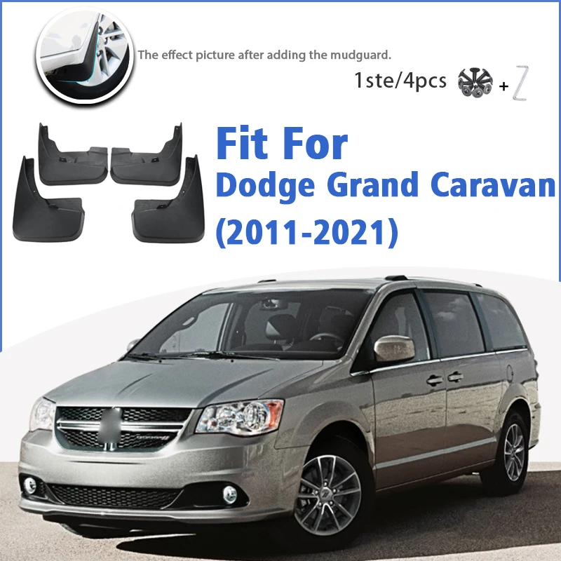 

Брызговик для Dodge Grand Caravan 2011-2021 спереди и сзади 4 шт. Брызговики автомобильные аксессуары Auto Styline брызговик крыло