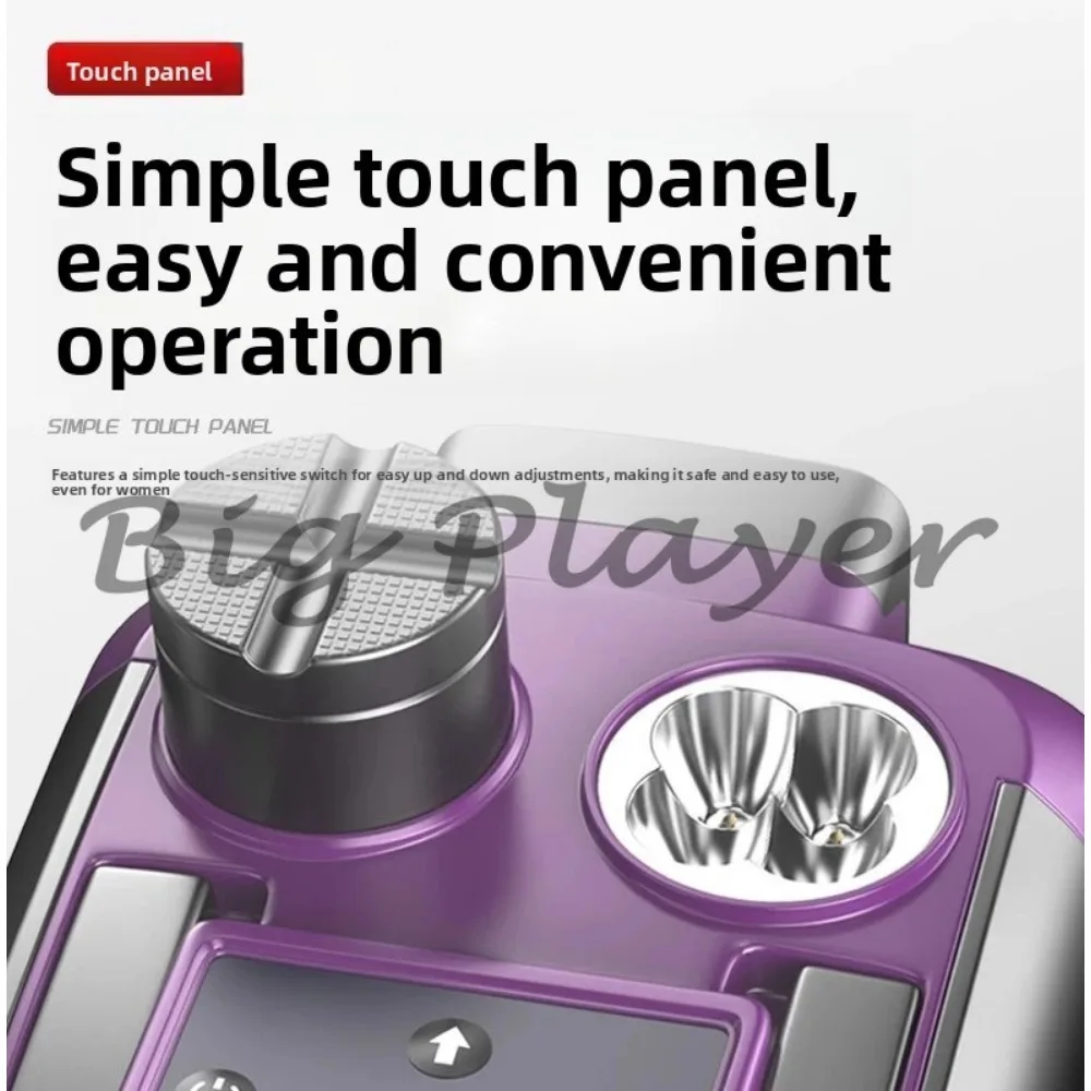 Portable Wireless Car Jack - Rechargeable Electric Hydraulic Lift with LED Light for Emergency Roadside