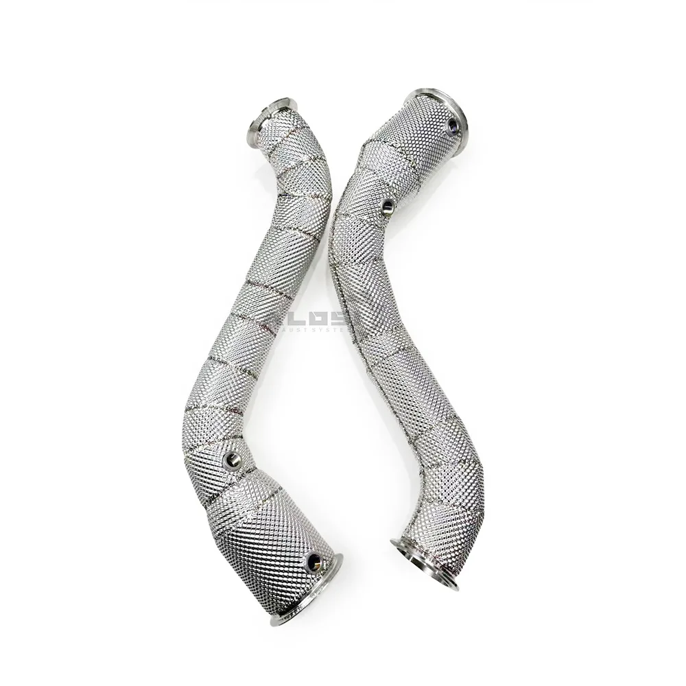 مناسبة لأنبوب العادم 2019-2023 ماكلارين GT 4.0T مع انبعاث حراري عازل حراري