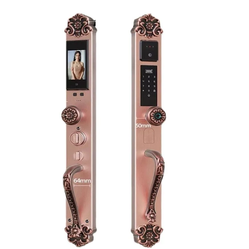 

Home Security Smart Lock Automatic Password Fingerprint 3d Face Cat Eye Visual Glass Door Ttlock Smart Lock