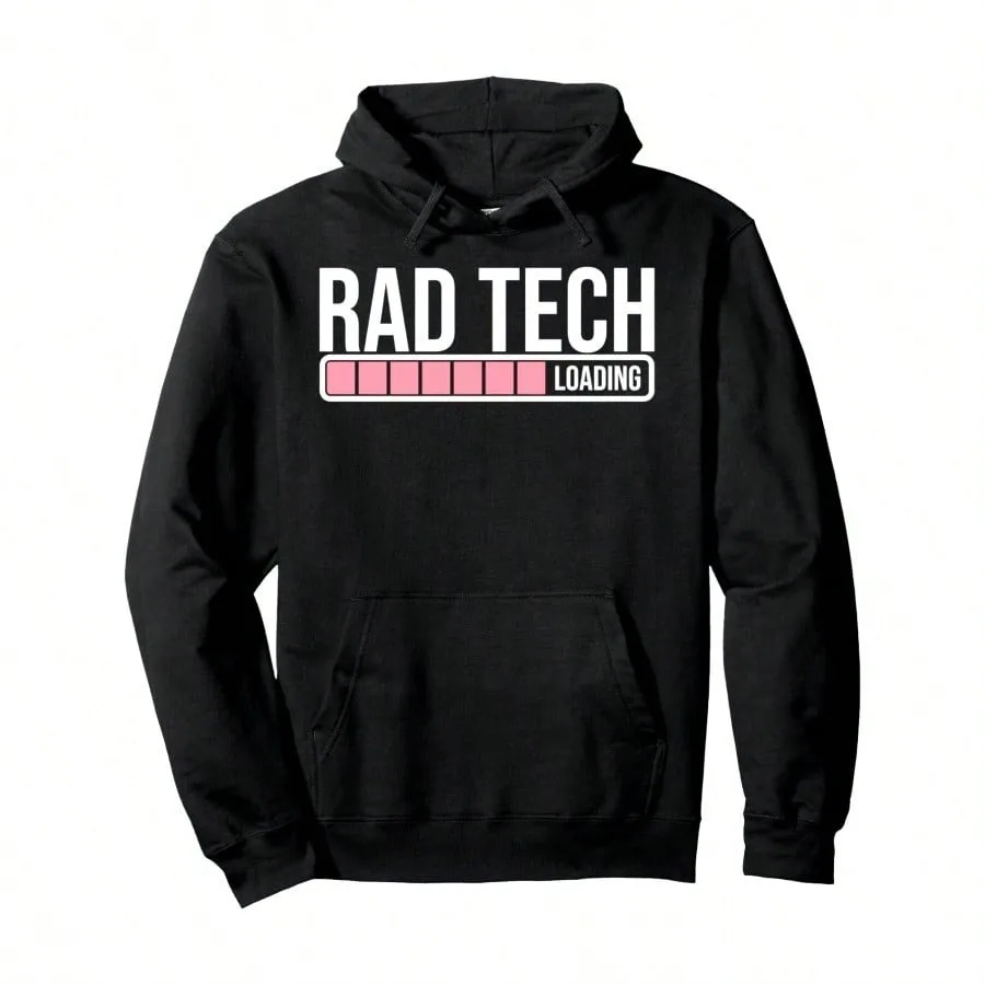 Rad Tech Loading Pullover Hoodie for Teens Crew Neck Sweatshirt Ultra Soft Breathable Casual Loose Trendy Long Sleeve Hooded