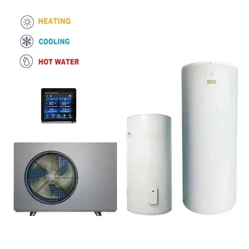 Bomba de calor de aire R290, bombas de calor de alta temperatura de 12kw para casas, calefacción, refrigeración, agua caliente, Pompa Ciepla, precio de fábrica