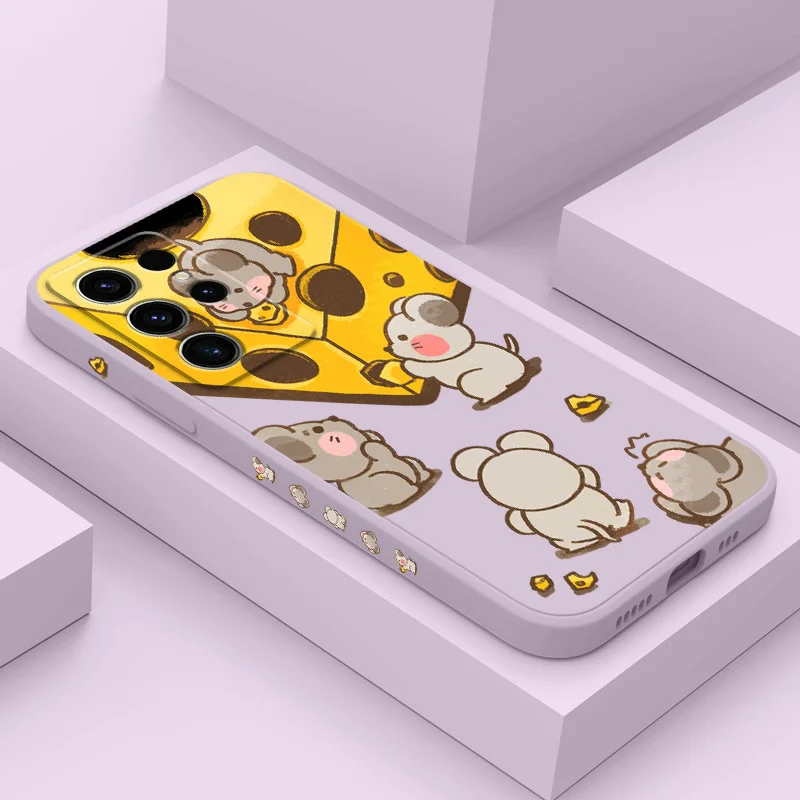

Greedy Mouse Phone Case For Samsung Galaxy S25 S24 S23 S22 S21 S20 S10 S10E Ultra Plus FE Note 20 Ultra Plus Cover
