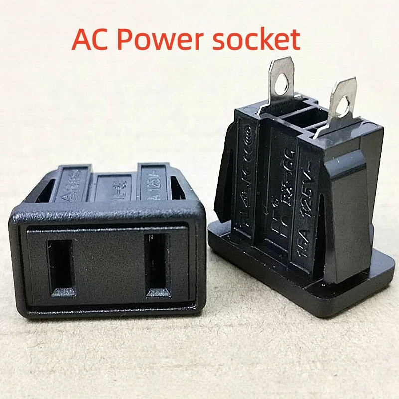 

10PCS AC Power Plug Socket 125V 15A Rocker Switch IEC 320 2Pin Electrical Connector AC-06C