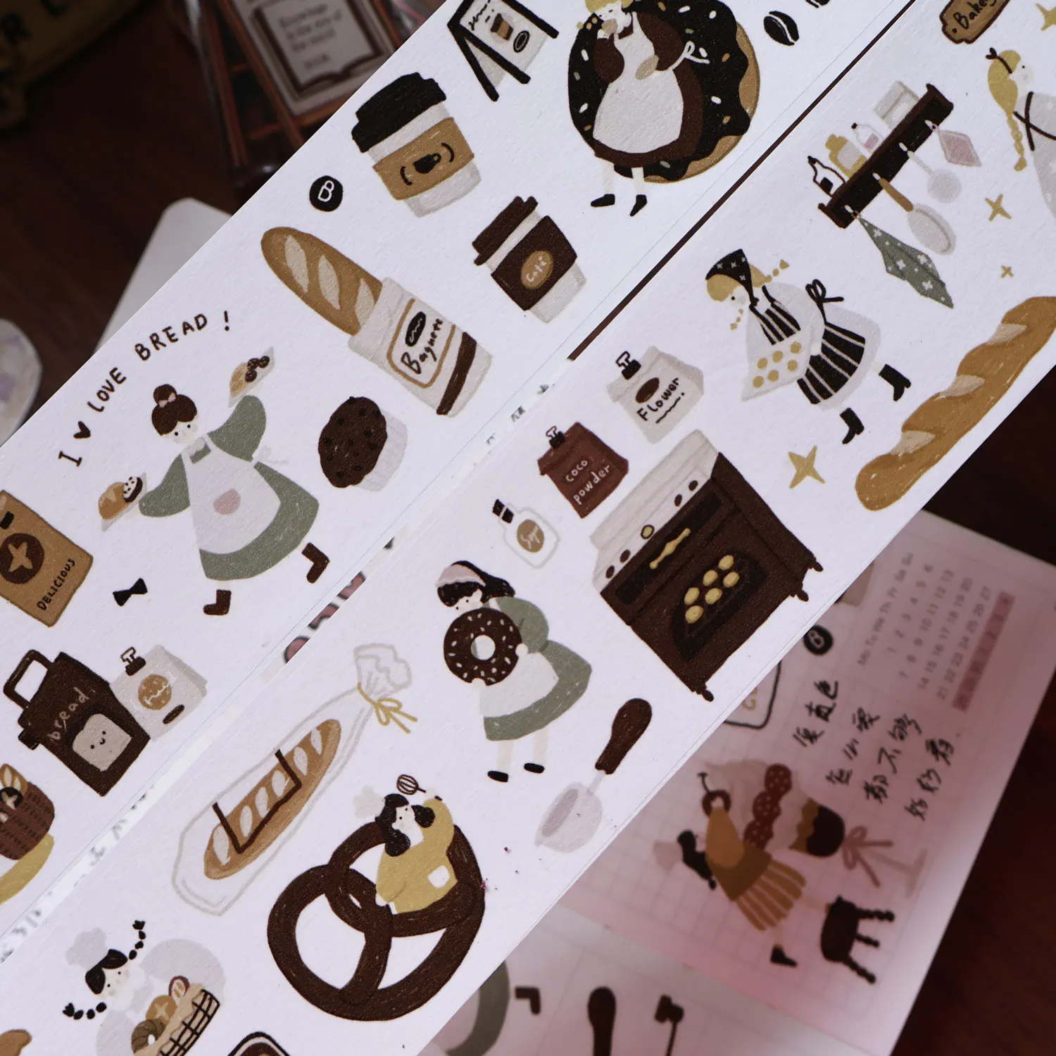 

Легкий ретро-планировщик солью [Хлебный дневник] ПЭТ-лента васи Высечка