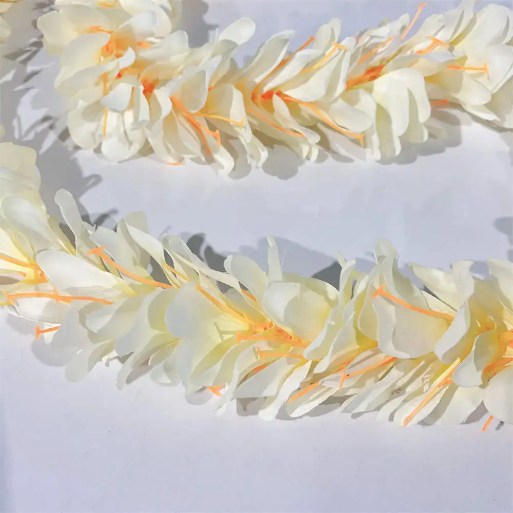 Artificial Silk Kahili Ginger Lei Aloha Hawaii Falower Garlands Hula Dancer Performance Women Wedding Party Decoration