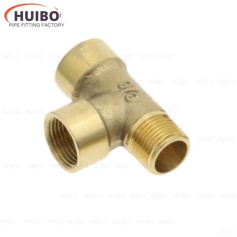 Brass Pipe fitting Male x Female x Female 1/8