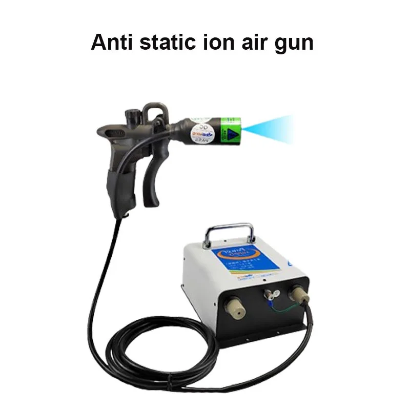 Ion Air Gun Anti-Static Industrial Dust Removal Air Gun Double-Needle High Voltage Ion Generator 110V/220V