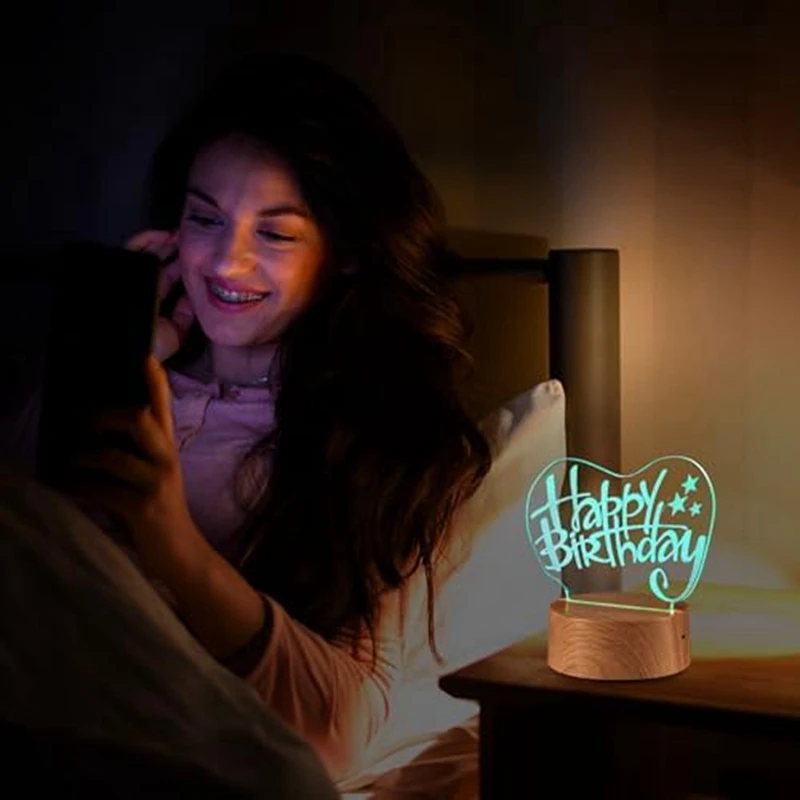 6 Pcs Christmas 3D Night LED Lamp Base Gift 16 Colors LED Light Display Base With Remote Control USB Cable Lamp Base Easy To Use