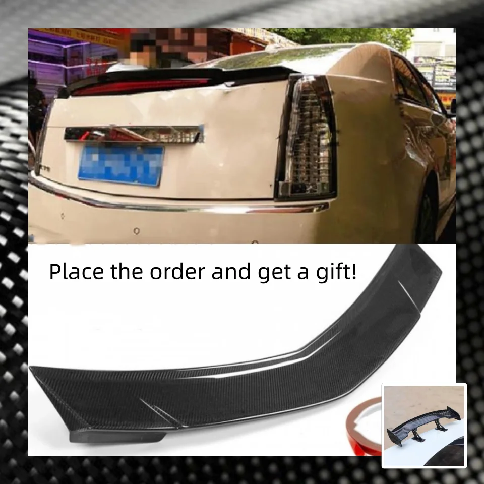 

Carbon fiber Rear Spoiler for Cadillac CTS CTSV 08-12 Modified New Style Tail Wing Auto Accessories