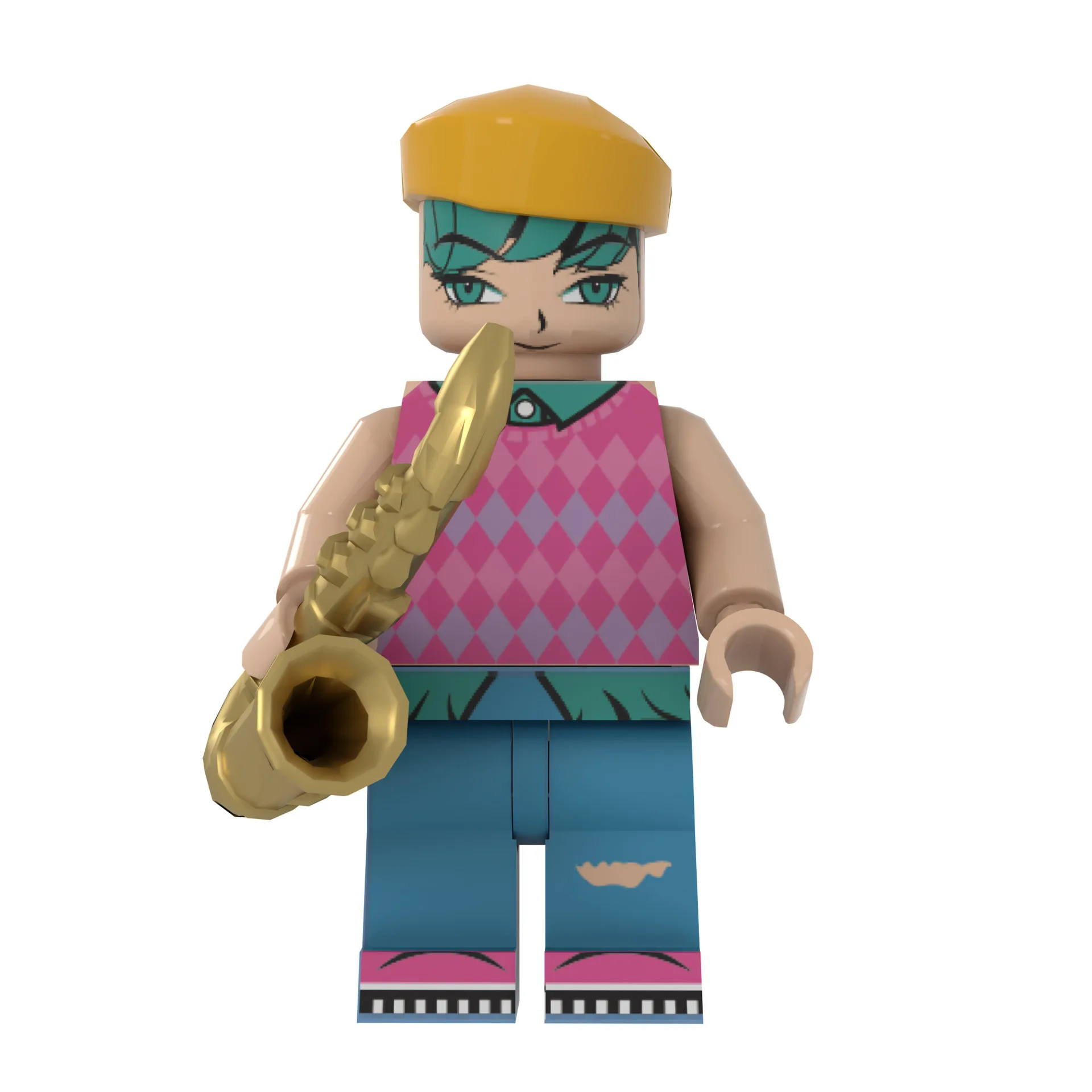 فريق Demon Hunters الرجالي، يتكون من الأعضاء ومكعبات البناء والألعاب والتماثيل