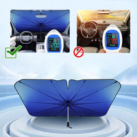 1Pc Universal Car Sunshade V-neck Styling Car Front Windshield Sunscreen Insulation Auto Exterior Sunshade Accessories